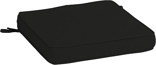 Arden Selections ProFoam Performance - Cojín para asiento de exterior, 20 x 20, color negro ónix