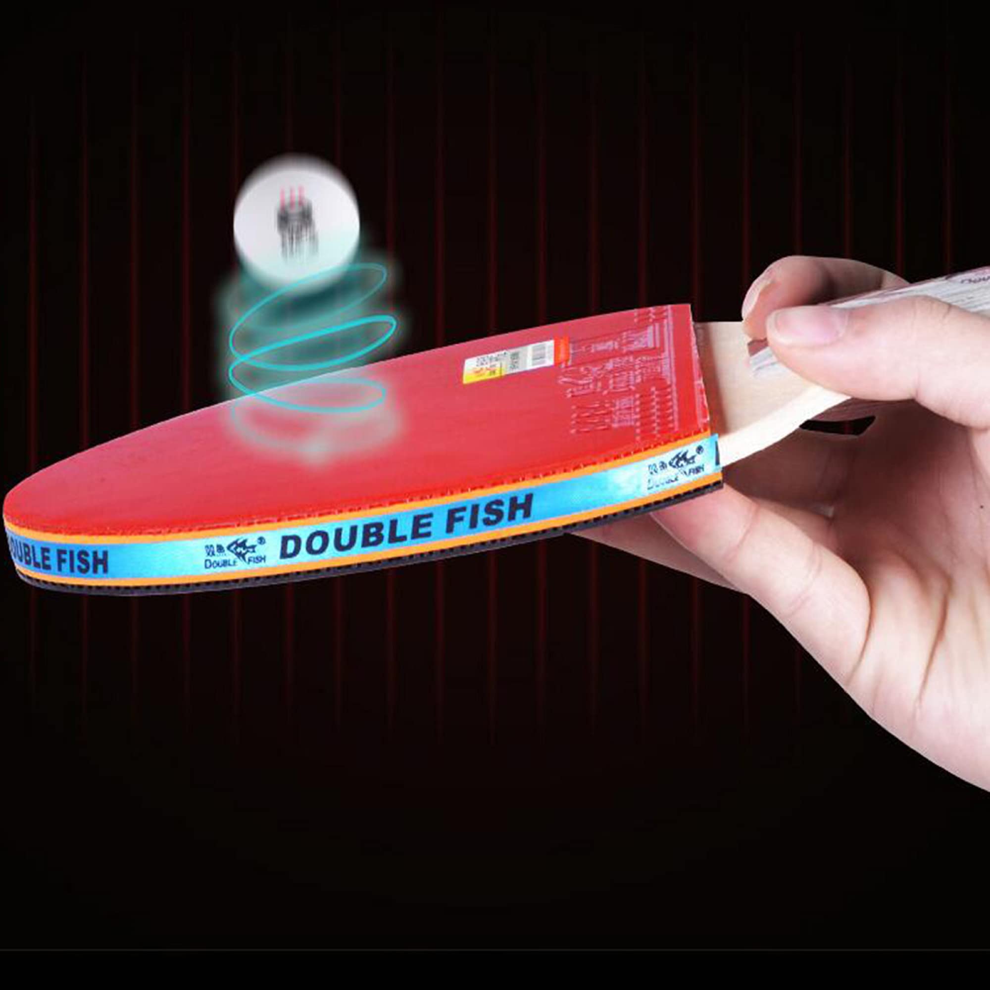 Racchetta da Ping Pong， Set di Racchette da Ping Pong for Allenamento Professionale, Impugnatura Comoda / 6 Stelle Corta, Racchetta(Long Handle)