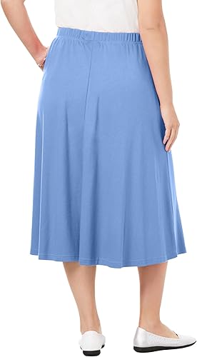 Miniatura 2 de 7-Day Knit A-Line falda tamaño grande para mujer