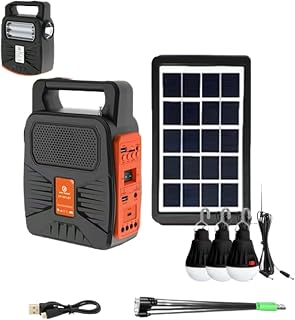 Exxelo (???????? ???????????????????? ????????????????????????????????) Portable Solar Generator with LED Bulbs, Bluetooth Speaker & Radio | Solar Light Price In India