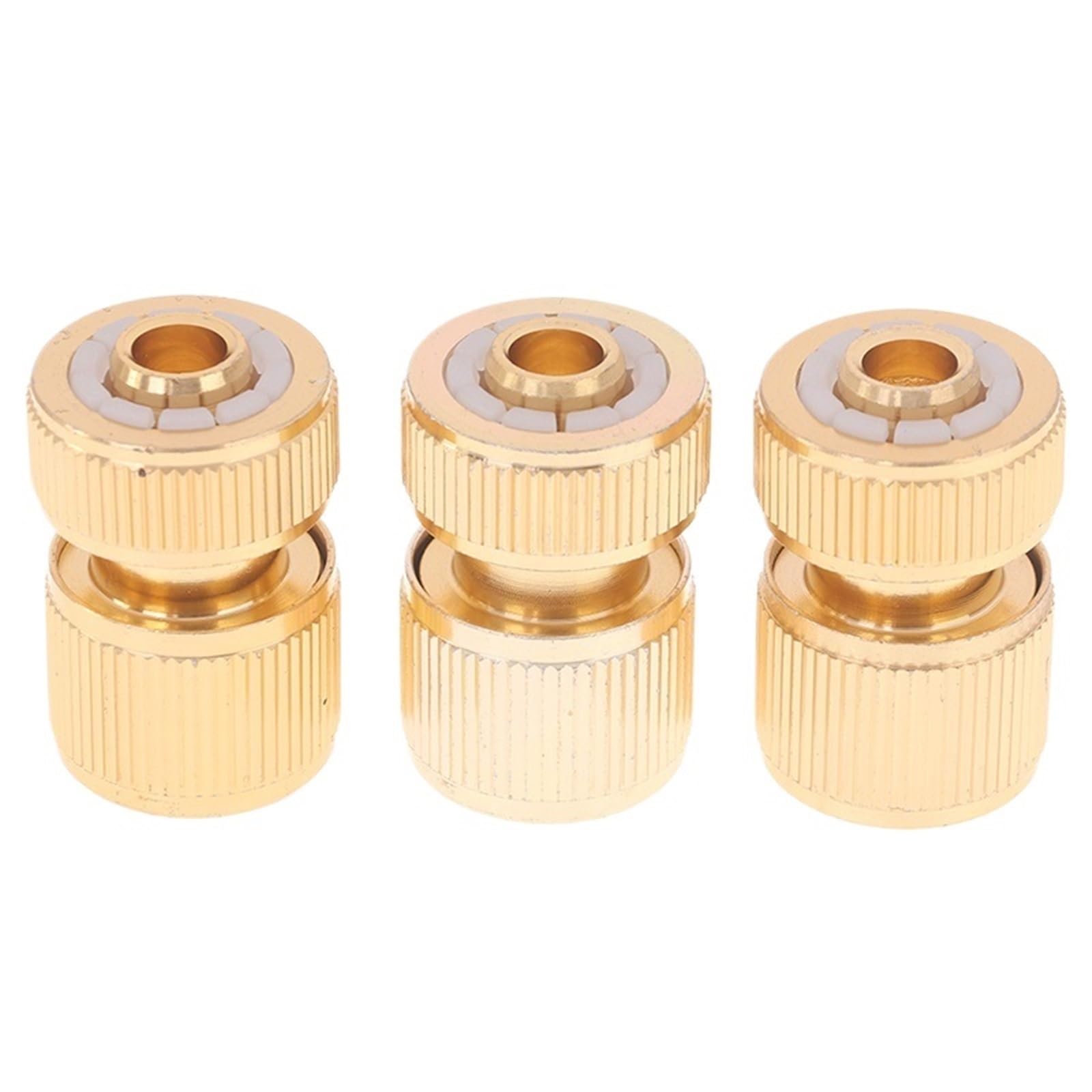 Schlauchkupplung mit Aquastop 1PC/3PCS 1/2 "Quick Connect Swivel Connector Garten Schlauch Kupplung Systeme Zubehör(3PCS)