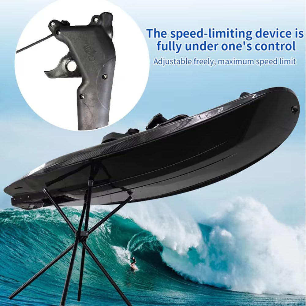 118-Cm³ Carbonfaser-Highspeed-Jet-Surfbrett, 12-Kw-Benzin-Surfbrett, 65 Km/H, Mit 5-L-Tank Und 3 Abnehmbaren Finnen, Tragfähigkeit 150 Kg, Für Wassersport