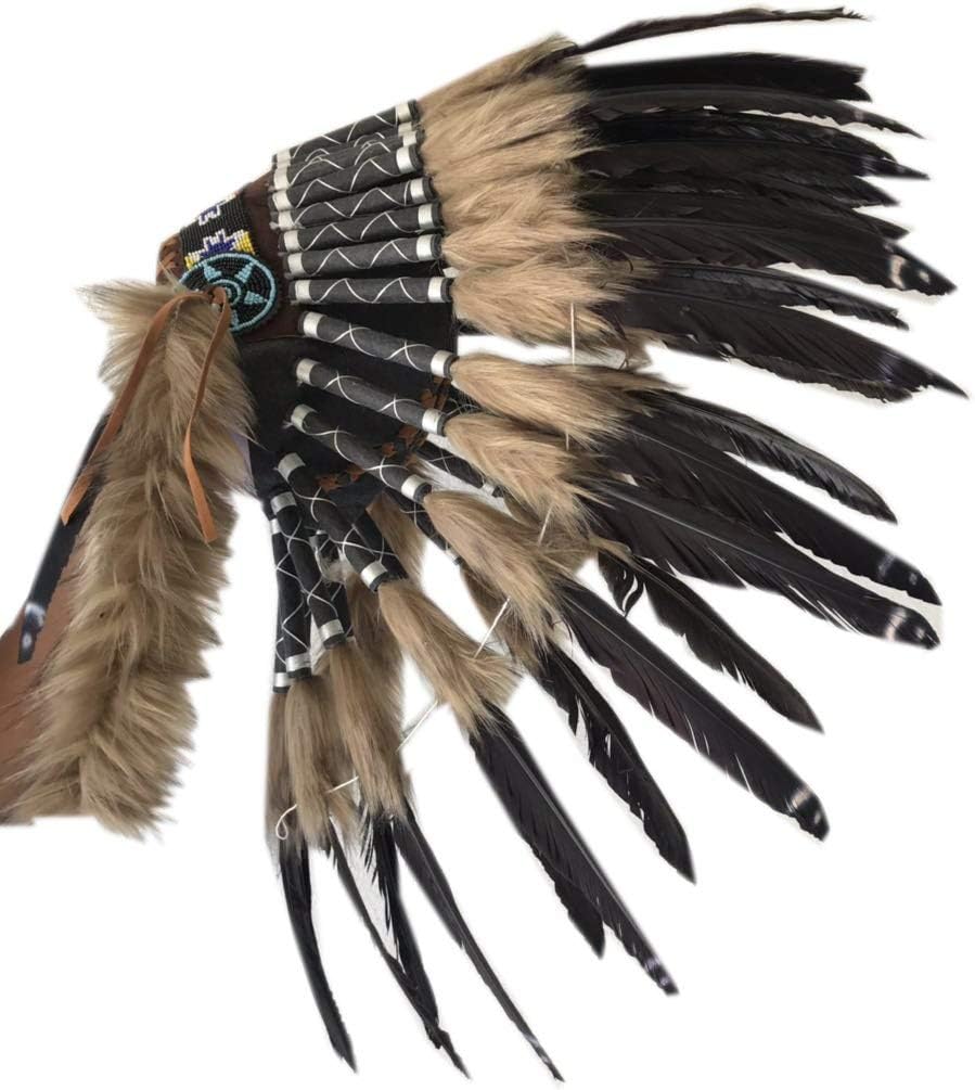 Terre Warbonnet Chiefhats, Native American Indian Inspired, Feather Headdress