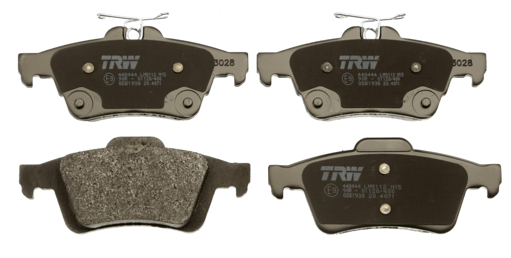 TRW Fren Balatası Arka Ford Focus III 1.0 Ecoboost 12, 1.5 Ecoboost 14, 1.6 Ti 10, 1.6 Lpg 12, 1.5 TDCI 14, 2.0 TDCI 10 GDB1938