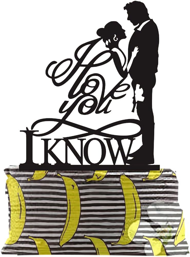 Star Wars Wedding Cake Topper, I love you I know Cake Topper, Han and Leia Cake Topper,Custom Cake Topper, Personalized Cake Topper.