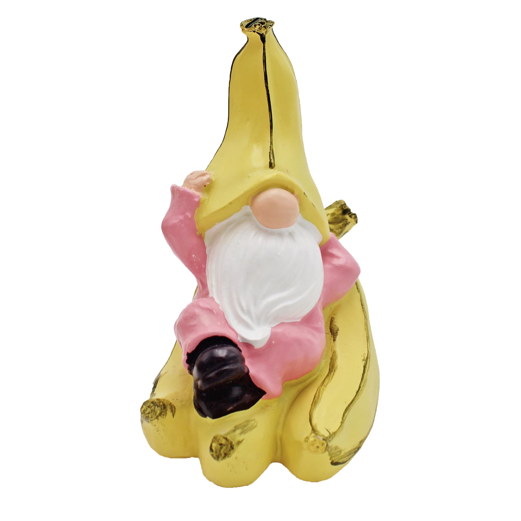 Widdle Gifts Garden Meditating Gonk Ornament 14.5cm Resin Fun Fruit Statue (Banana Gonk)