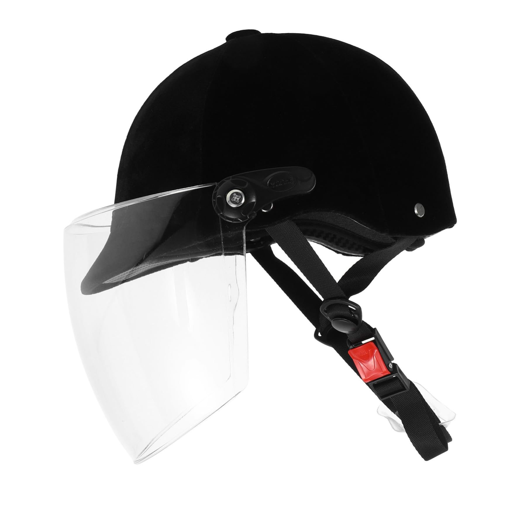 Casco de Equitación para Niños Negro Abs, Protección Ecuestre Juvenil