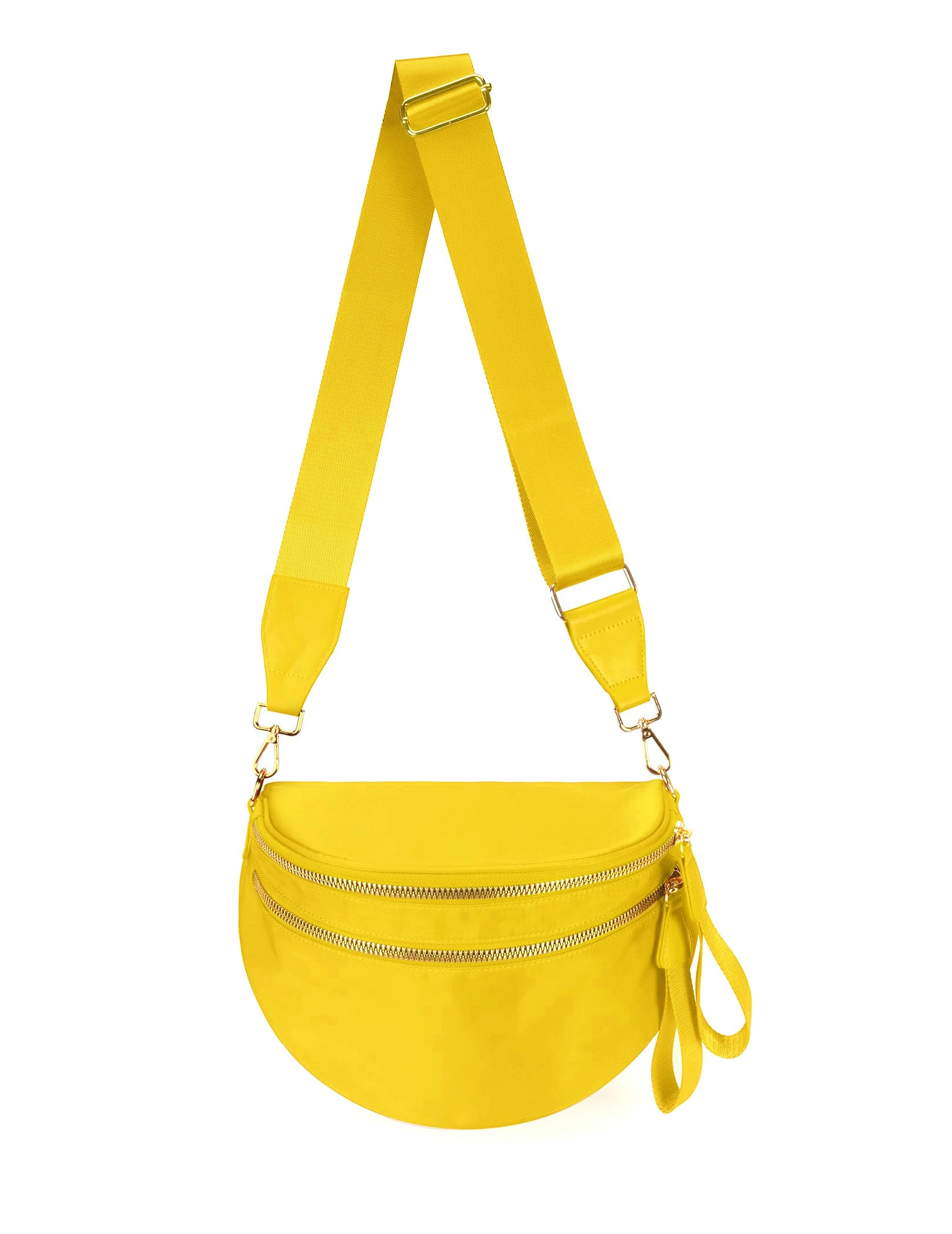 Spacious Nylon Crossbody Bag Bum Bag Handbags Wallets Purses Trendy Shoulder Bag for Women