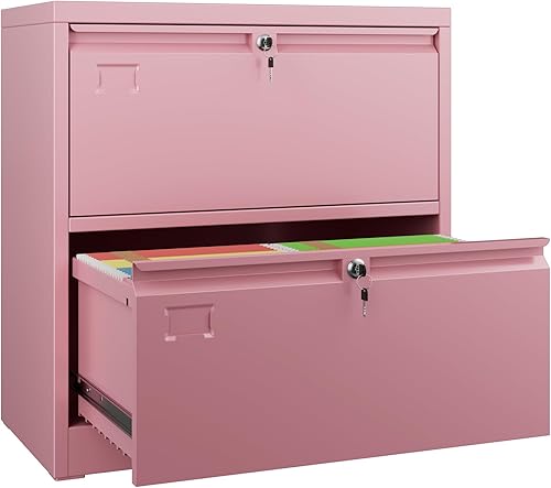 Vista 108 de SUXXAN Archivador de 4 cajones, gabinete de almacenamiento vertical de metal con cerradura, archivador vertical de acero para oficina y hogar