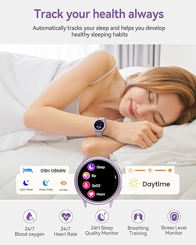 Miniatura 3 de Relojes inteligentes para mujer (respuestahacer llamadas), monitor de actividad de pantalla AMOLED de 1.27 pulgadas con monitor de frecuencia
