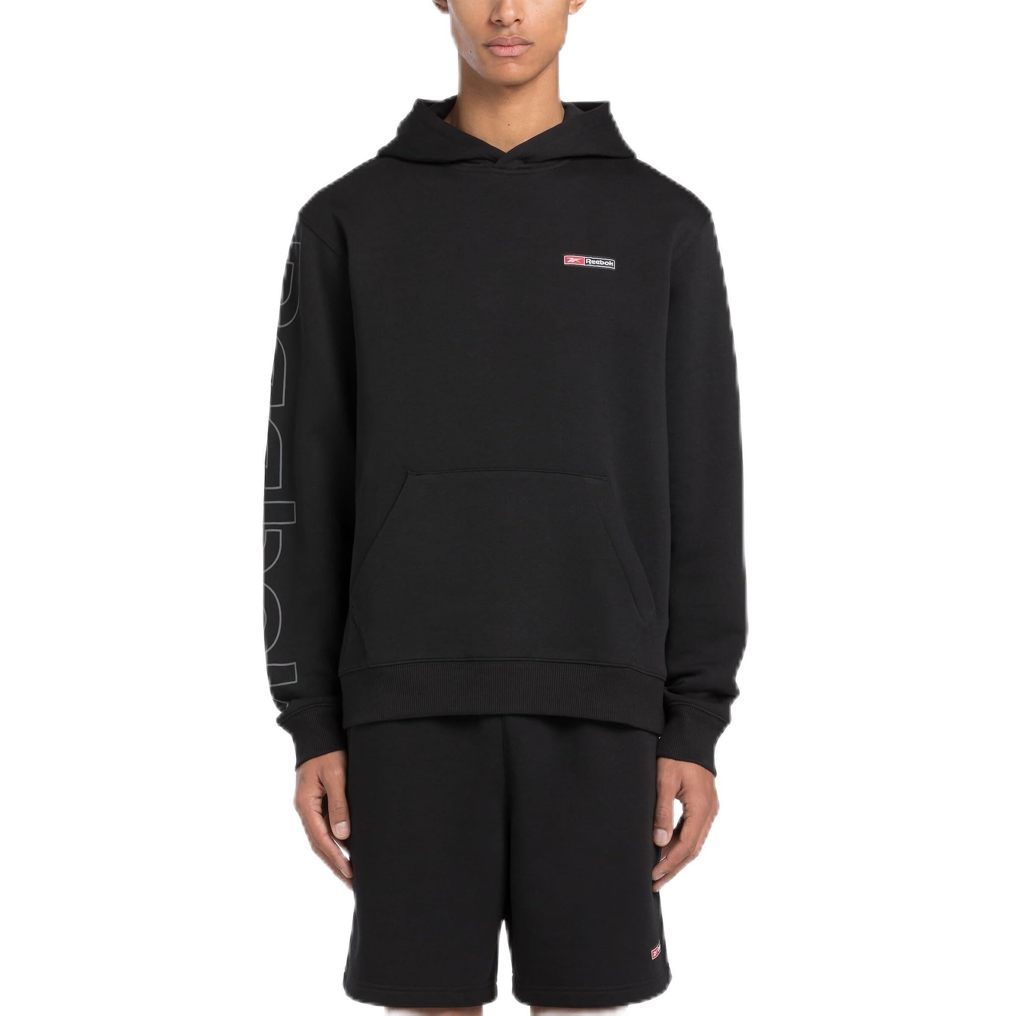 Reebok RI LOGO MASH UP HOODIE Black