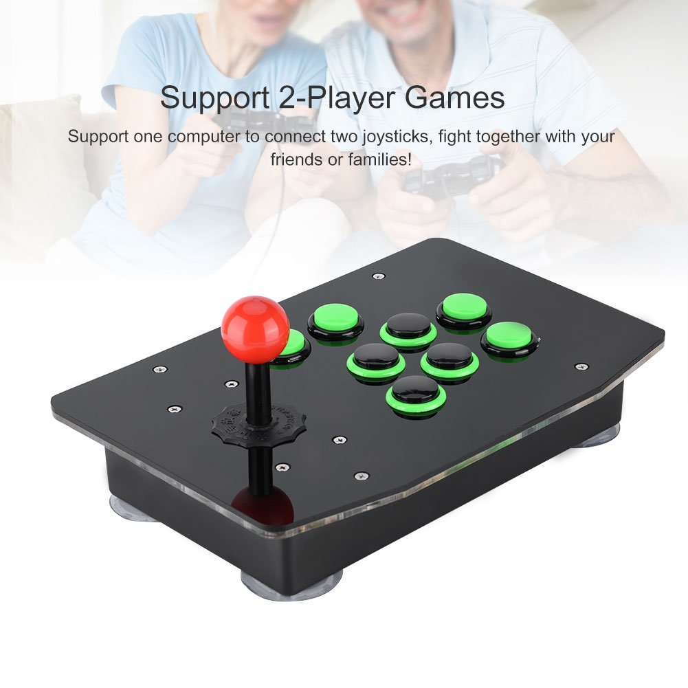Bewinner Game Console per PC Giochi per computer USB Fighting Game Console Joystick No Delay Supporto per controller Giochi per 2 giocatori Totalmente