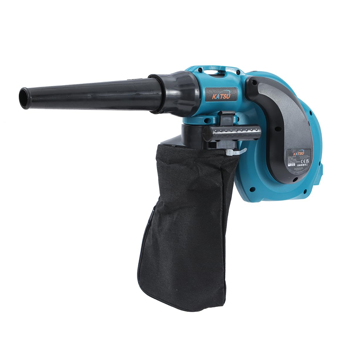 KATSU FIT-Bat 21V Soplador a Batería, Soplador de Hojas de Polvo de Aire Inalámbrico 6 Velocidades para Construcción Jardín Hogar Cuidado Césped, sin Baterías