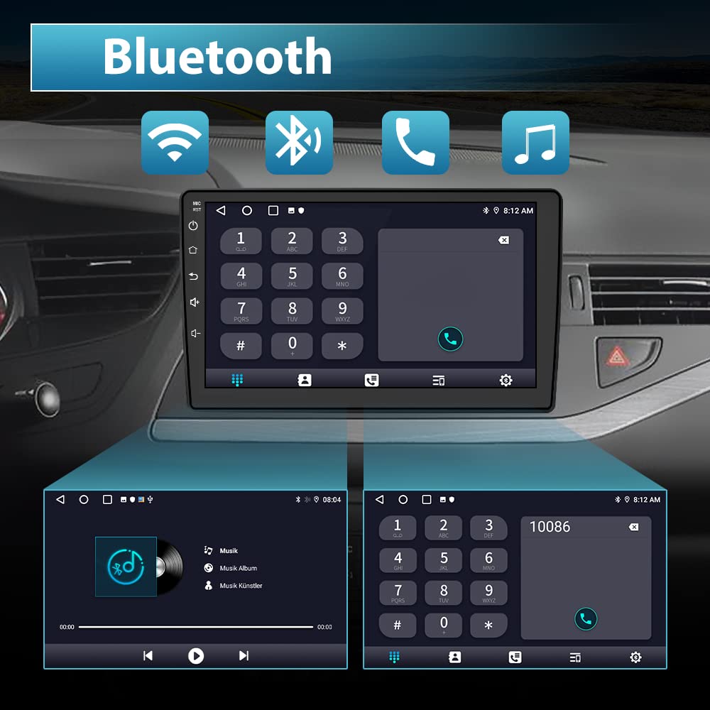 AWESAFE Autoradio Android 13 pour Citroën C5 (2008-2017) – Écran Tactile 10 Pouces avec Cadre, CarPlay sans Fil, Navigation, Android Auto sans Fil, Bluetooth, WiFi, Radio RDS