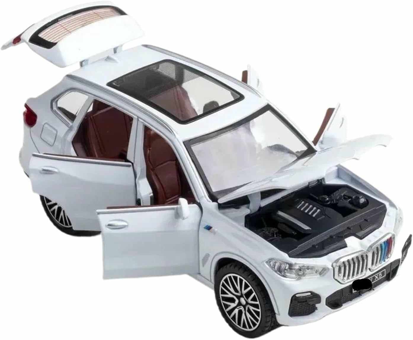 DEAVER Diecast 1:32 For X5 Suv Alloy Car Models Simulation Scale Vehicle Model Kit Display Souvenirs Collection(White)