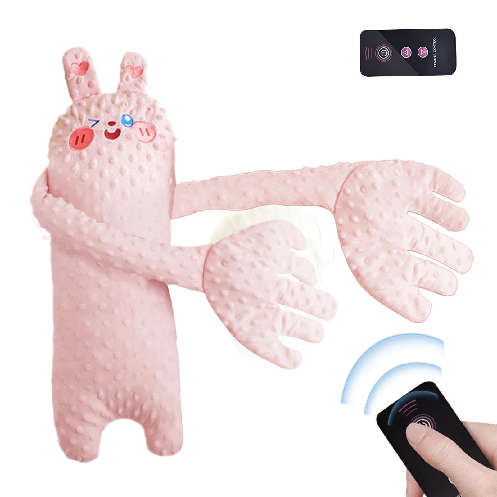 Electric Slapping Palm Plush Pillow, Patting Sleeping Pillow, Stuffed Animal Shape With 3 Adjustable Modes, Pearl Cotton Vibrating Mattress Pad Pillows — view 9