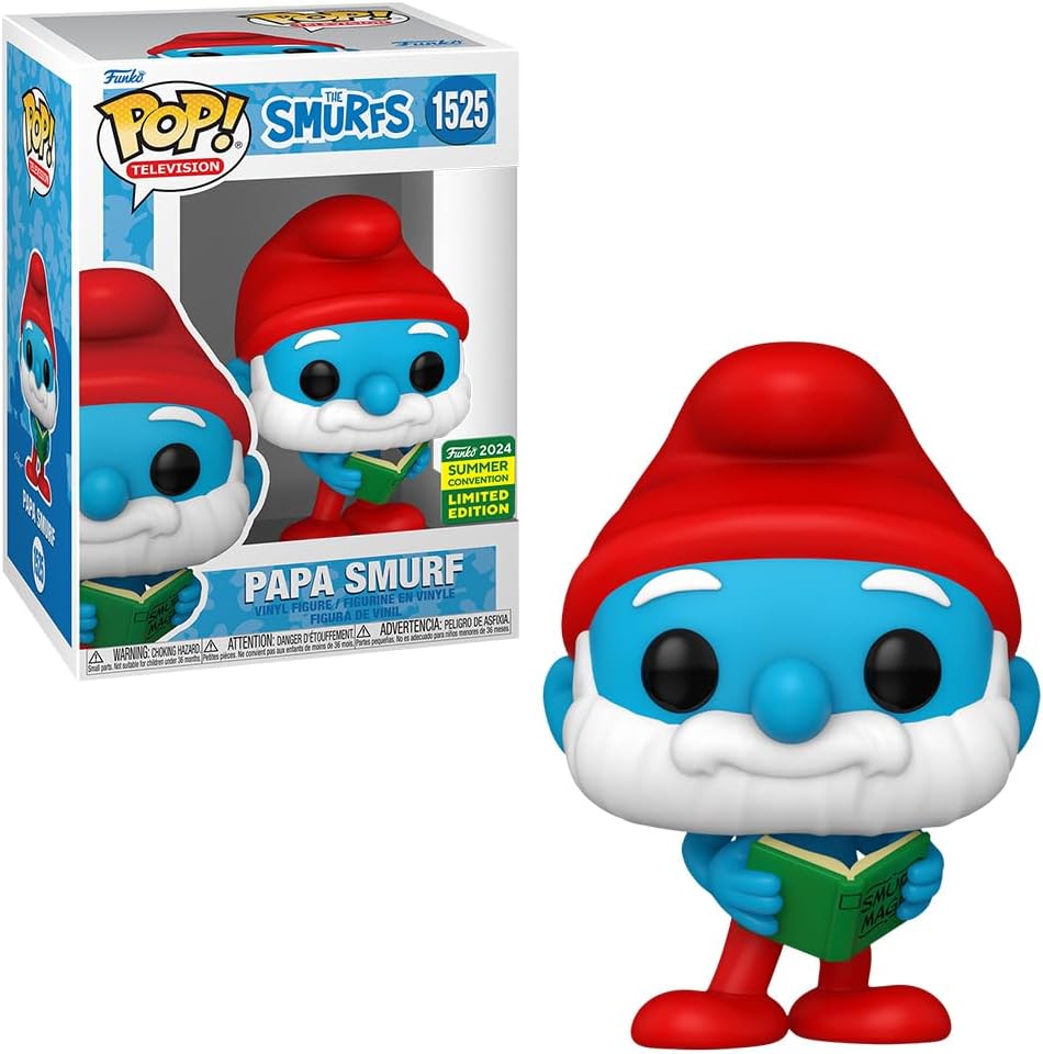 Pop! Television: The Smurfs - Papa Smurf with Magic Book (2024 SHARED EXCLUSIVE)
