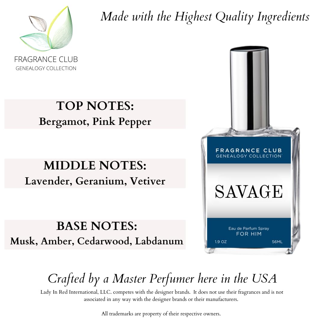 Savage 1.9 fl. oz. EDP, Long Lasting, Inspired by Parfum for Men with bergamot, lavender and musk, is a wild, fresh scent. image 3 of 4 B0F1M2N2CM