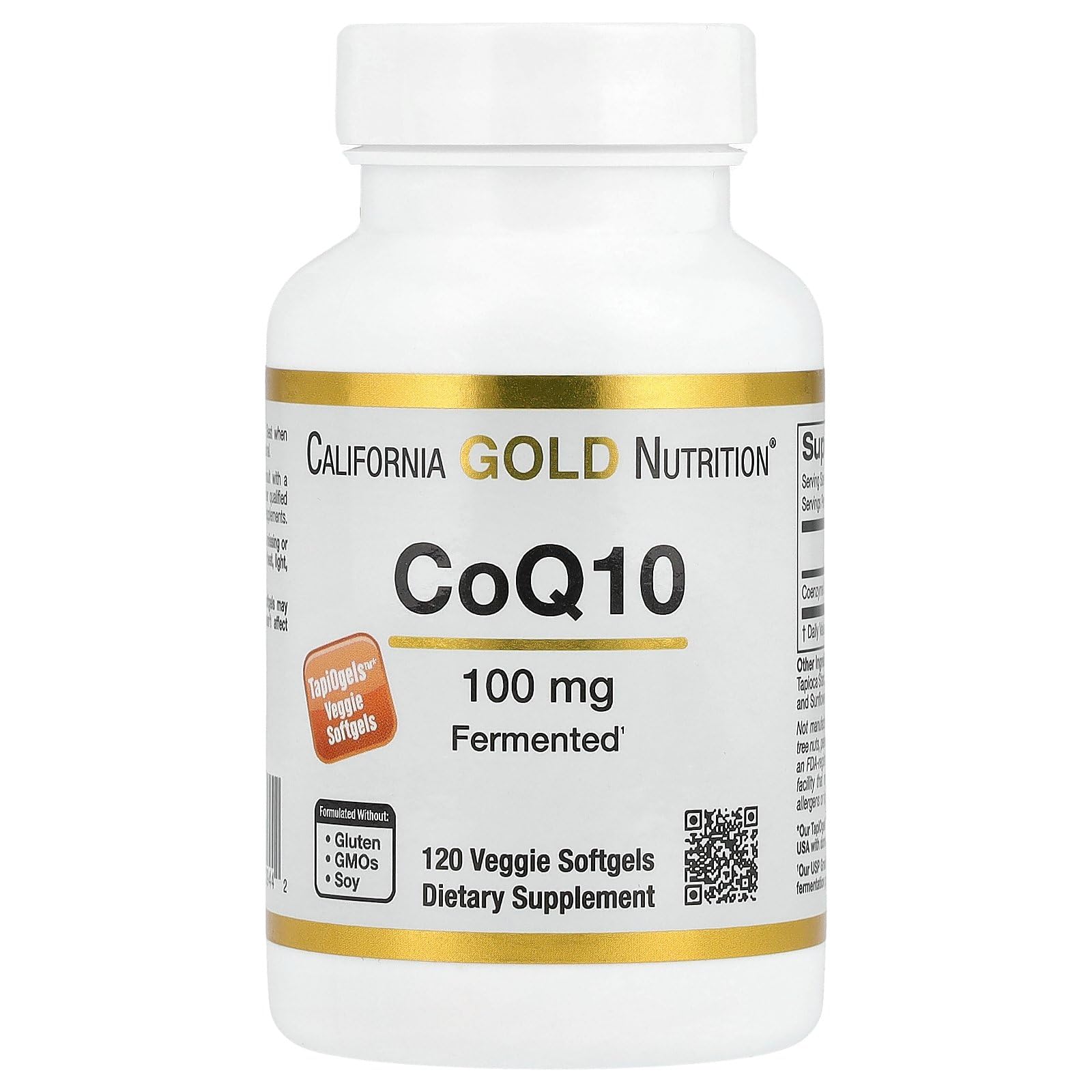 CoQ10, 100 mg, 120 Veggie Softgels, California Gold Nutrition