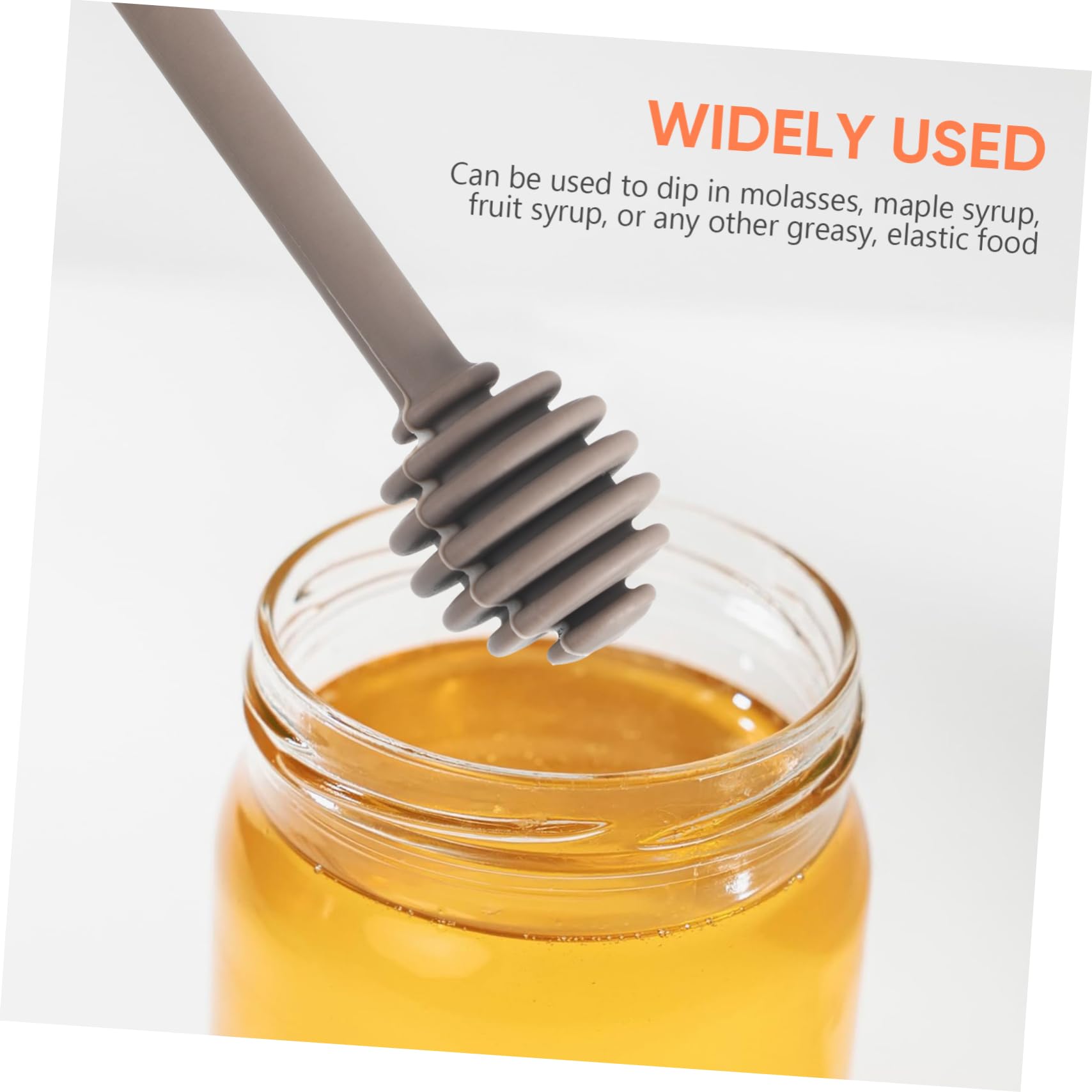 BEBEMOKO 2pcs Honey Dippers Honey Jars Spoon Honey Stirring Rod Waffle Honey Stirrer Stick Honeycomb Stick Laddle Syrup for Drinks Charcuterie Syrup Dipper Stick Jam Miel Ladle