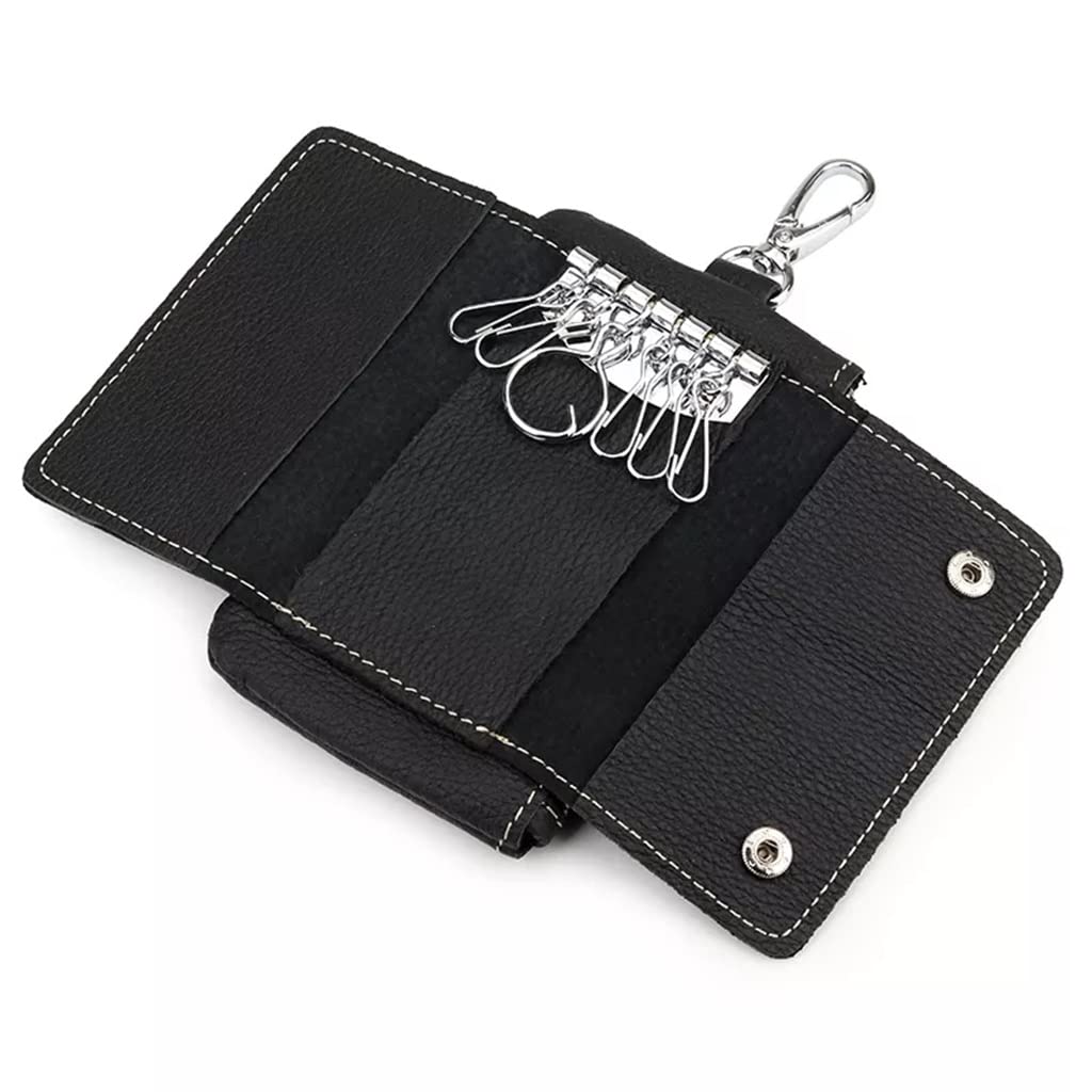 WASHLA Schlüsselmappe, Unisex, multifunktionale Schlüsselaufbewahrungstasche, Herren-Schlüsselanhänger-Etui (Farbe: C, Größe (D, wie das Bild zeigt)