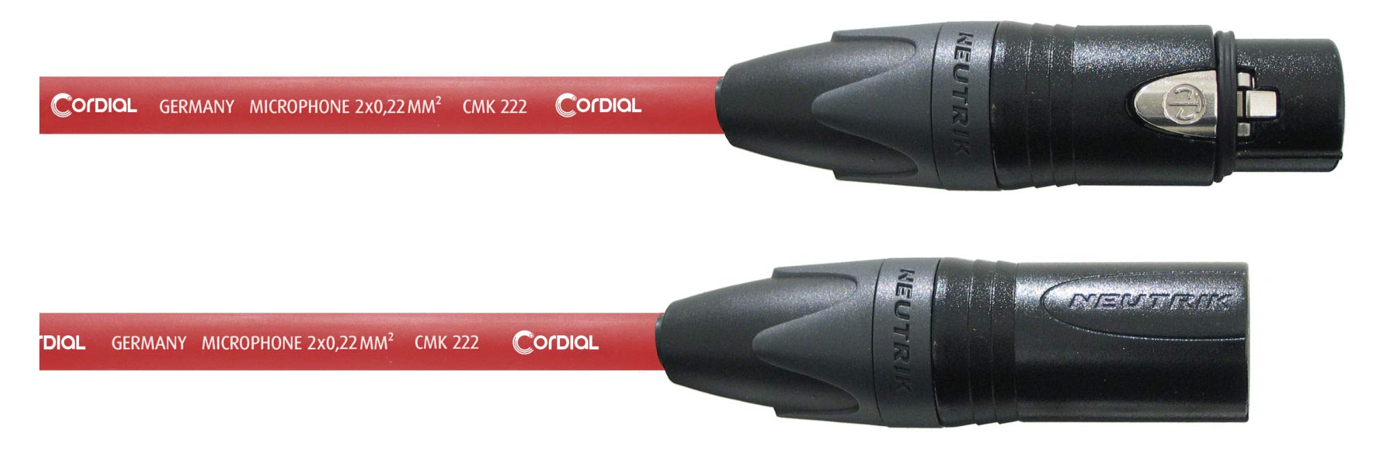 CORDIAL XLR Microphone Cable 10 m Red