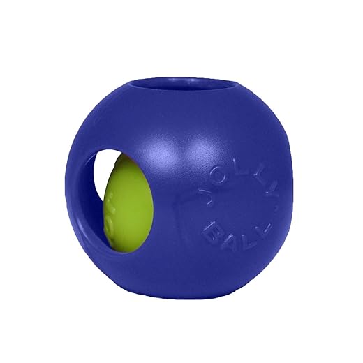 Jolly Pets Teaser Ball Dog Toy, Large/8 Inches, Blue, Model Number: 1508 BL