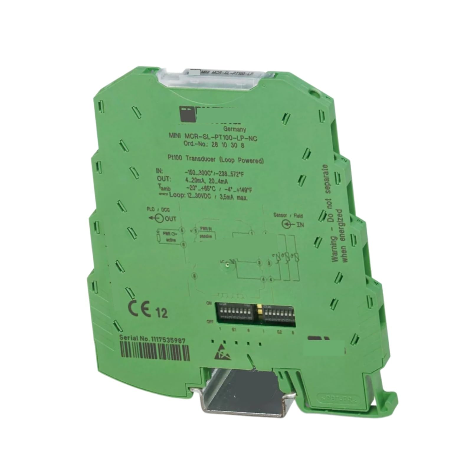 HKEJSJWA Temperature Transmitter MINI MCR-SL-PT100-LP-NC 2810308, Measurement Transmitter