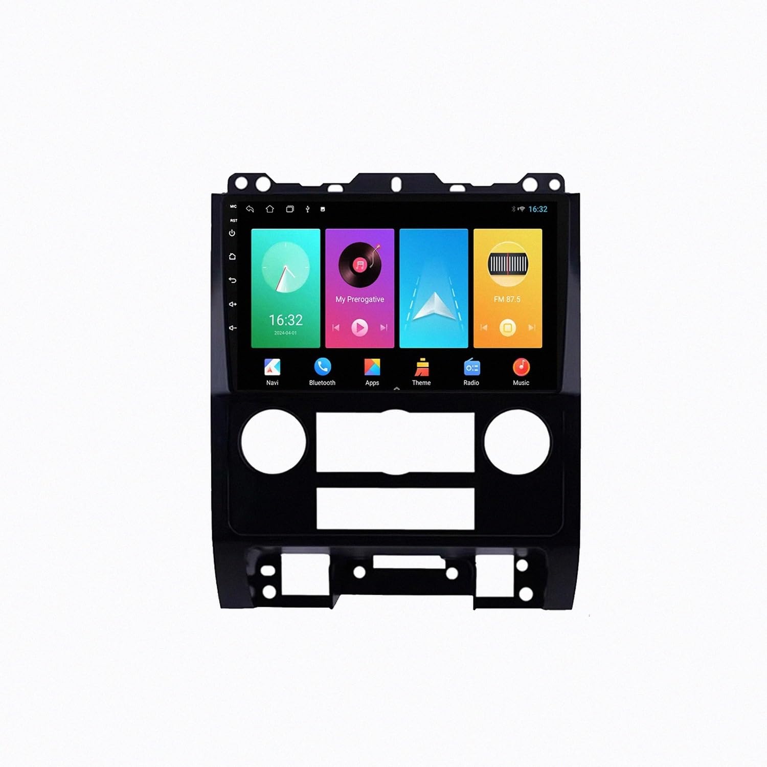 Bezprzewodowy Ekran Apple Carplay Android Auto dla Ford Escapa 2007-2012 Przenośny Ekran Dotykowy Apple Carplay, Nawigacja Gps/Sterowanie, 4 Rdzeń 2G+32G
