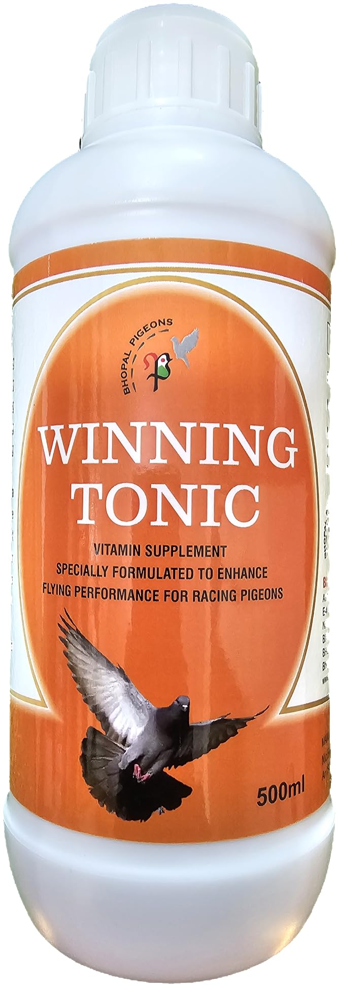 Bhopal Pigeons Winning Tonic Vitamin Supplement for Racing Pigeons, Enhances Performance, Boosts Stamina and Endurance, Contains B Vitamins, 500 Ml