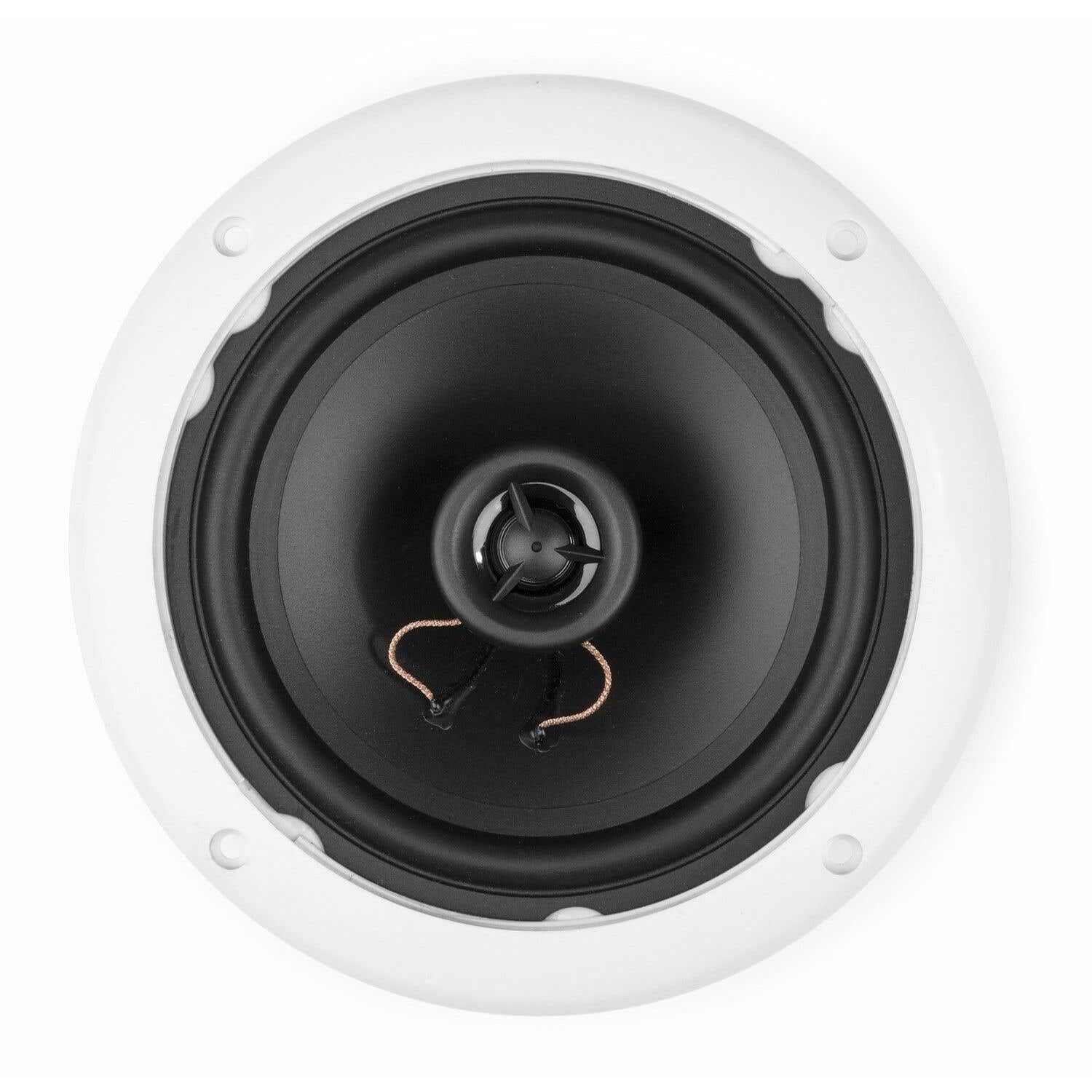 Power Dynamics BT10SET - Set d'Enceintes de Plafond avec Amplificateur Bluetooth, 60 Watts Max, Amplificateur Stéréo Classe D, 2X Haut-Parleurs Encastrable 5"