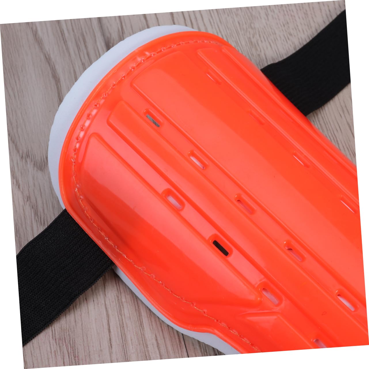 HANABASS 1 Pair Soccer Shin Guards Lightweight Breathable Shin Pads for Boys Protective Gear for Youth Soccer Comfortable Material for Training Games Orange