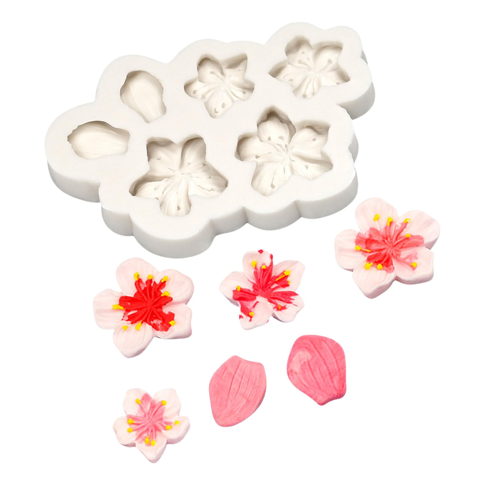 MICFENY Stable Plums Blossom Fondant Silicone For Cake Fondant And Biscuits Cookie With Plums Blossom Designs