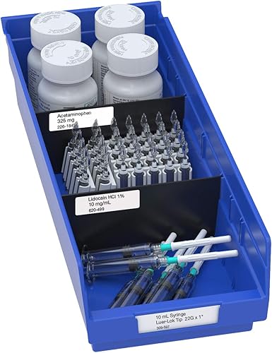 Miniatura 7 de Akro-Mils 30088 ShelfMax - Caja de almacenamiento de plástico para anidación, (18 x 8 x 6 pulgadas), azul, (8 unidades) y caja de plástico 30138