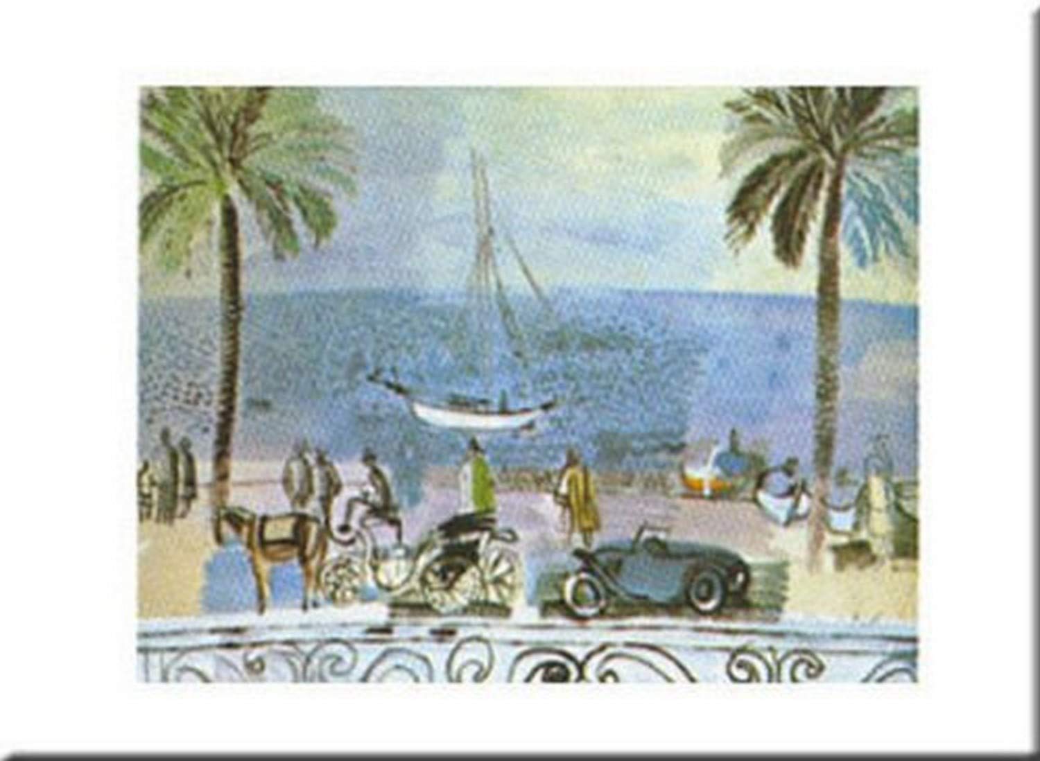 Amazon.co.jp: Promenade a Nice byデュフィ24 x 31アートプリント