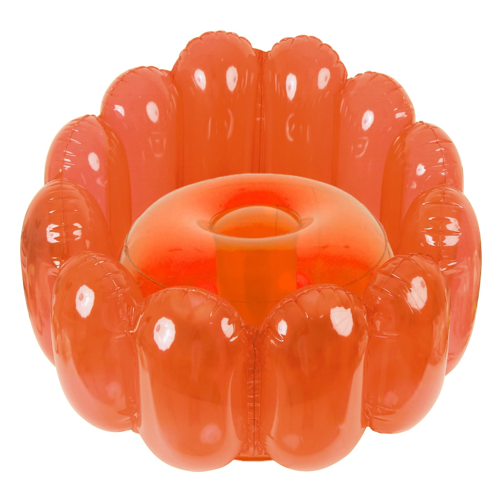 Sedia soffiata, sedia soffiabile trasparente, sedia da esterno soffiabile | in gelatina, carico massimo 250 libbre, sedia da salotto, mobili esplosivi per piscina, dormitorio, giardino