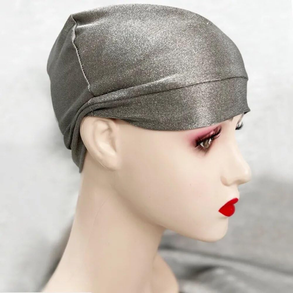 Gorro Unisex Antirradiación, De Fibra Plateada, con Protección contra Ondas Electromagnéticas Y RF, EMF 5g Y WiFi.