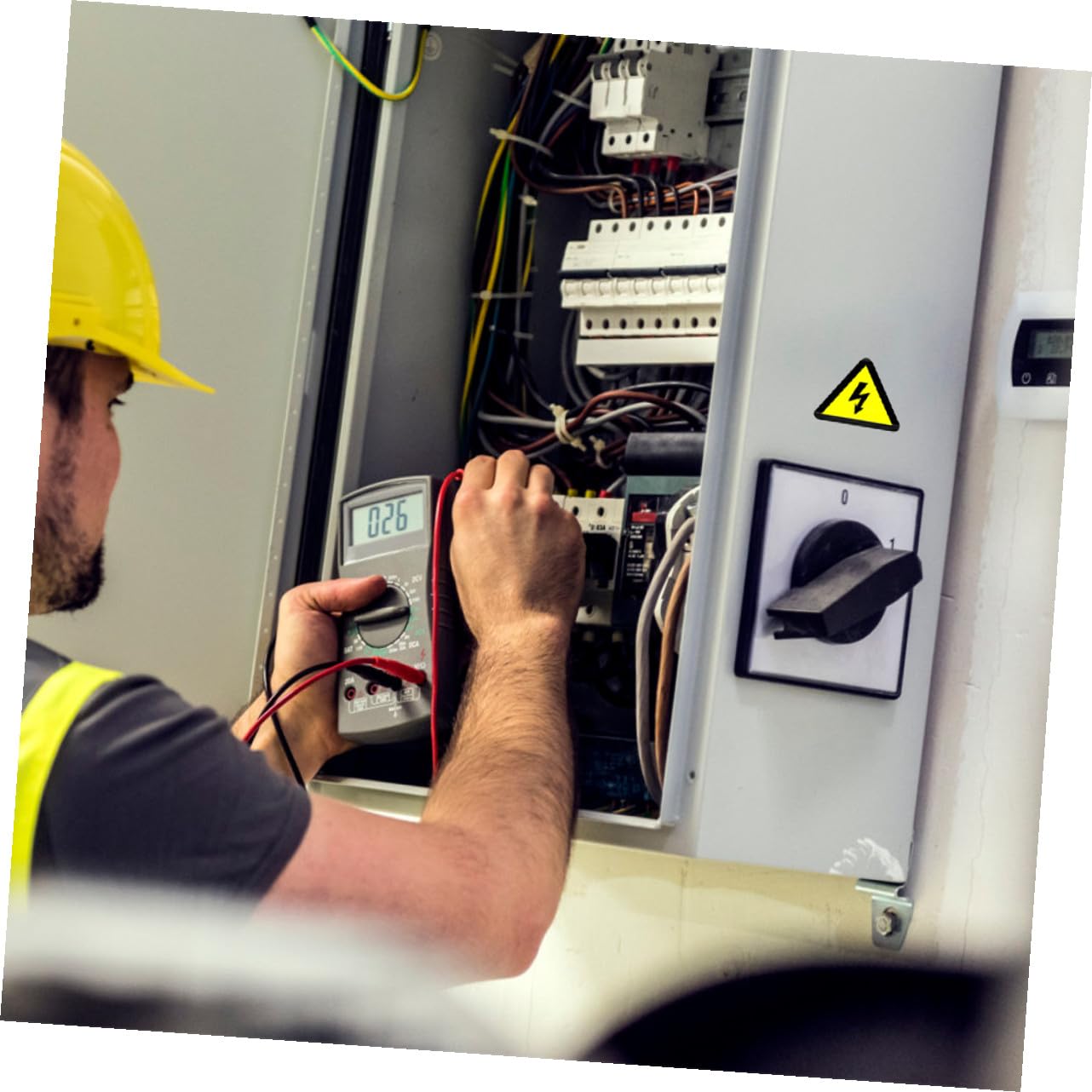 GALPADA Autocollants D'avertissement Haute Tension Jaune Lot de 25 en Adhésif Signalisation de Sécurité pour Équipement et Boîte Électrique pour Garage et École