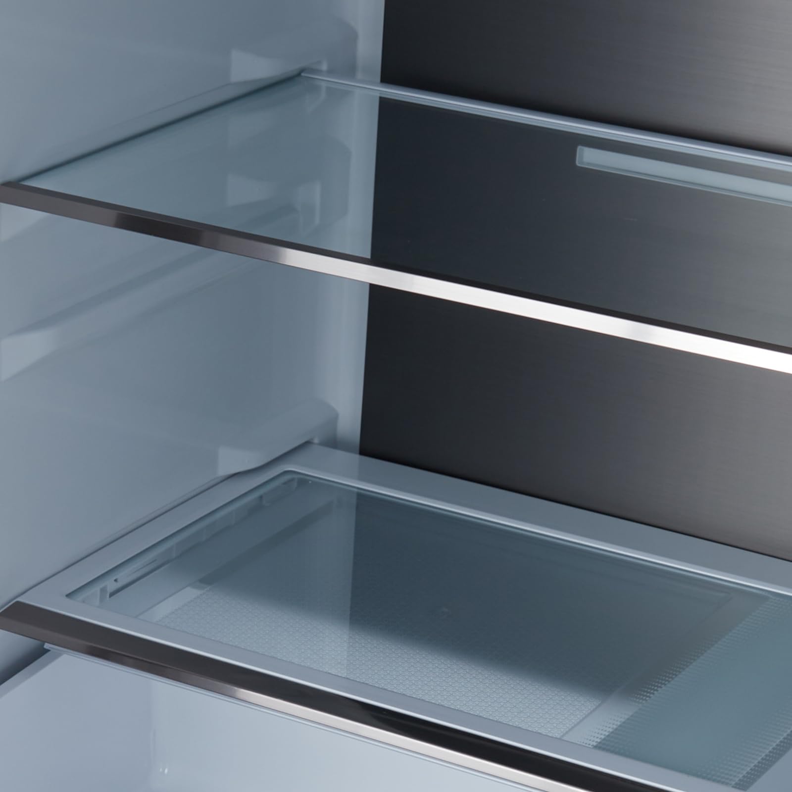 Sunnyfurn 595l French Door Refrigerator With Wine Cooler, Colorful Steel Finish, Us Standard Energy Efficient Fridge, Large Capacity Freezer Refrigerator, 605w on Fridge.com - View 6