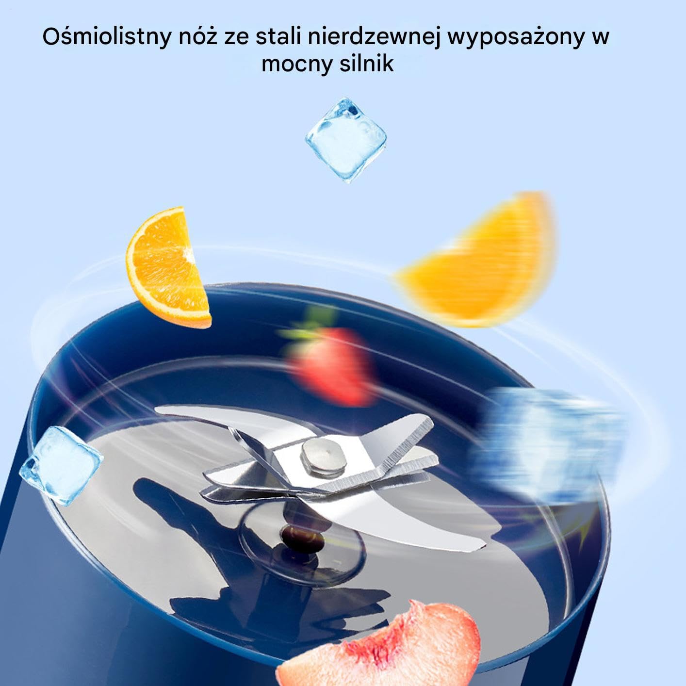 Blender Osobisty - USB Mikser R?czny | Osobista Ma?a Butelka Do Koktajli I Soków | Do Domu Biura Kuchni Salonu Ogrodu Podró?y Pleneru Pikniku Sportu Si?owni Samochodu M??czyzn