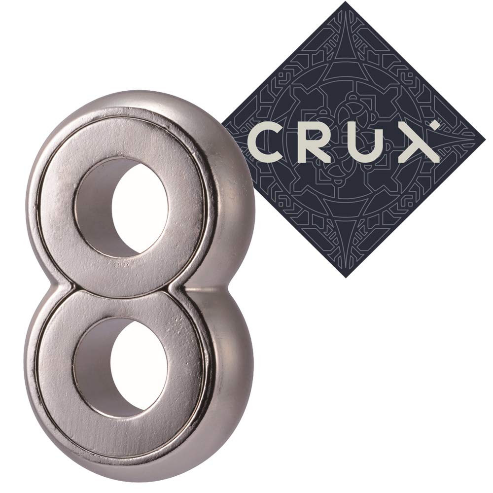 Hanayama Cast Infinity Puzzle - Level 6 of 6 - Grandmaster Difficulty - Includes Crux Sticker ?