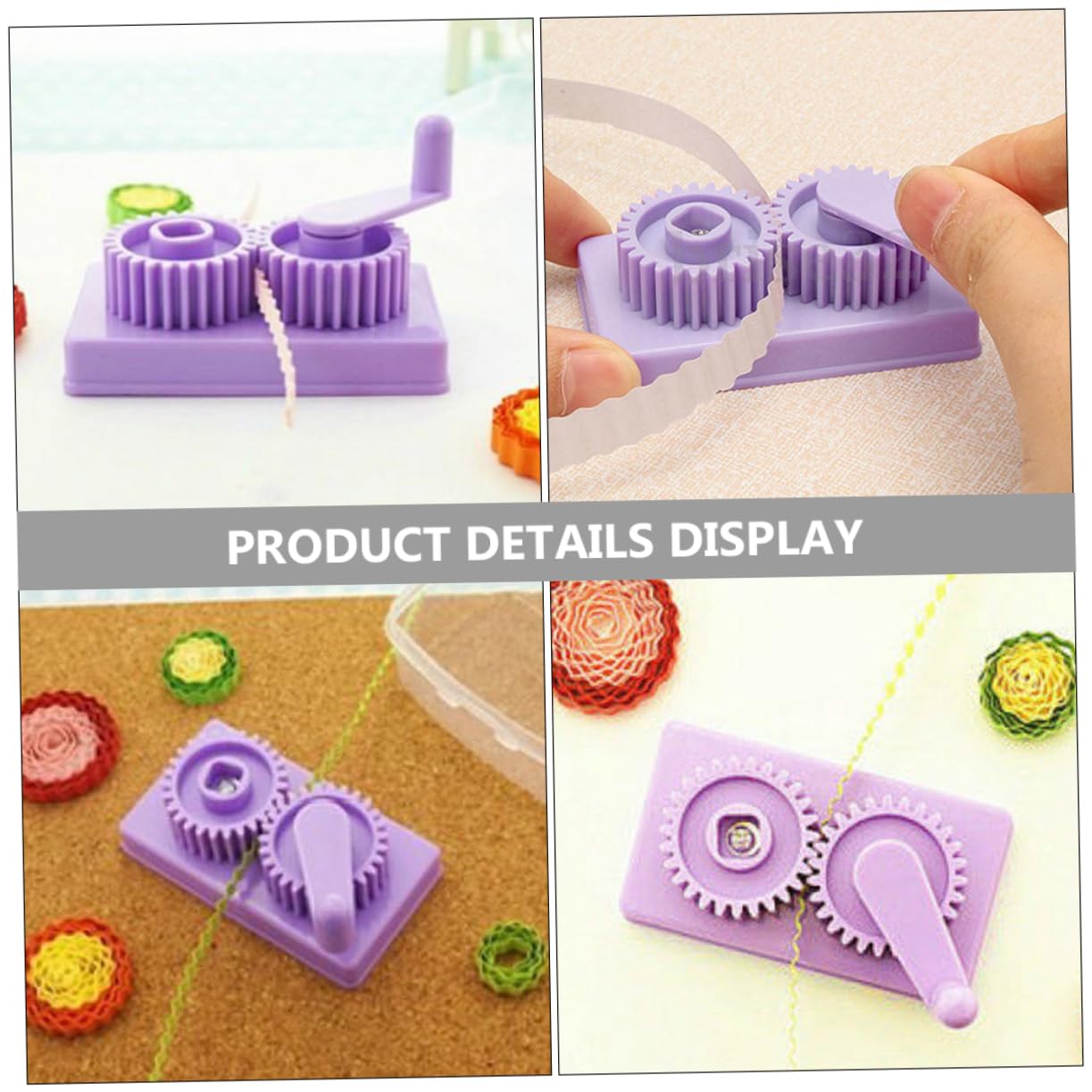 DOITOOL 5 Pezzi Strumento per Quilling Piegatore Mano per Creare Forme Ondulato Attrezzo Fai da Te per Decorazioni e Biglietti Carta Leggero e Pratico per Iniziare con Quilling