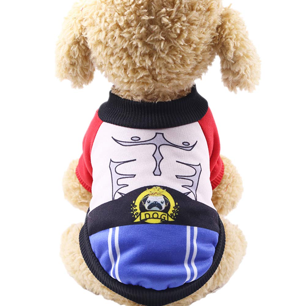 FANSU Pet Halloween Costume Dog Cat, Pumpkin Costume Puppy Cosplay Clothes Design Creative Funny Warm Outfits Pullover Animal Costumes Apparel (2XL,guard)