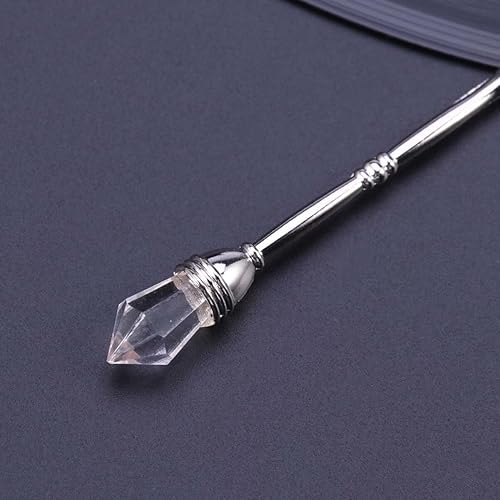 Miniatura 9 de Anneome Cucharas de cabeza de aleación de estilo europeo creativo para revolver pastel de café para hielo diamante decorativo Crystal Cafe Cuchara