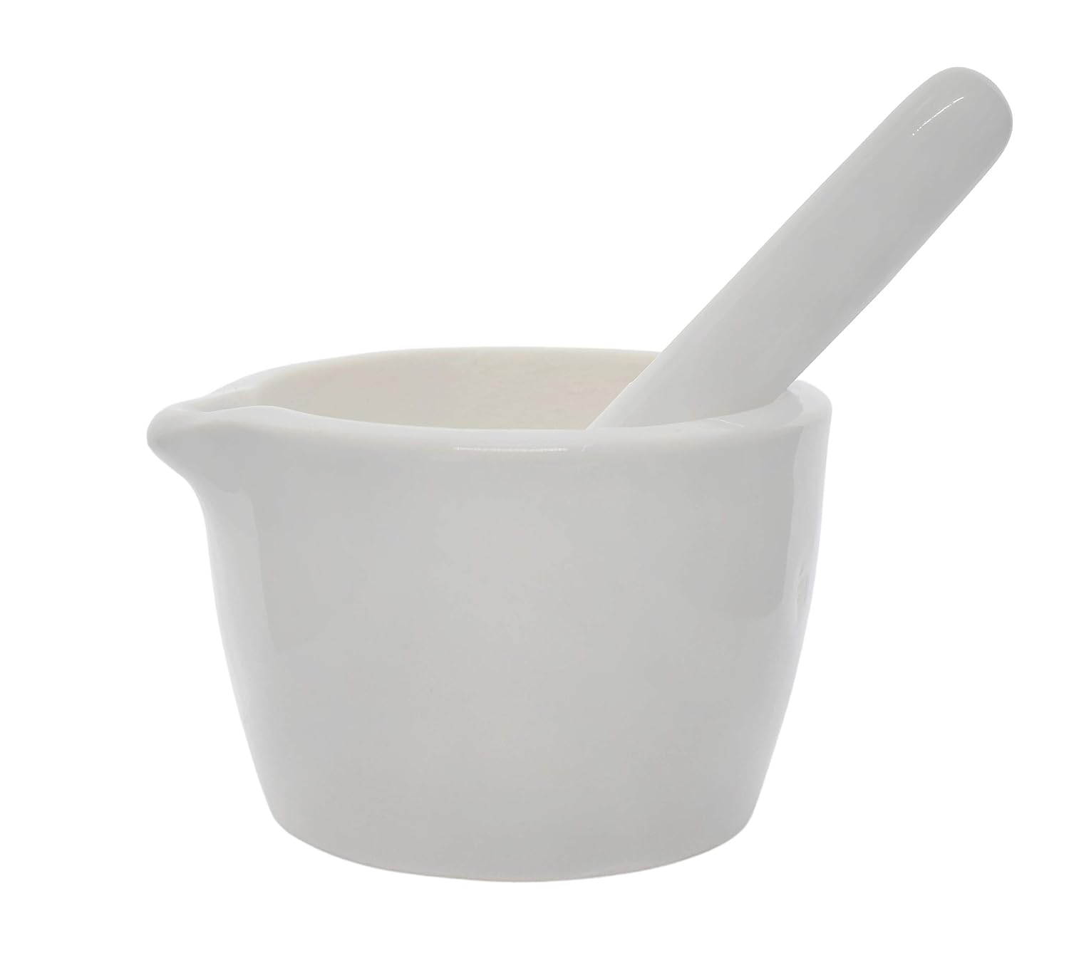 Mortero y maja de porcelana EISCO 70 ml pesado