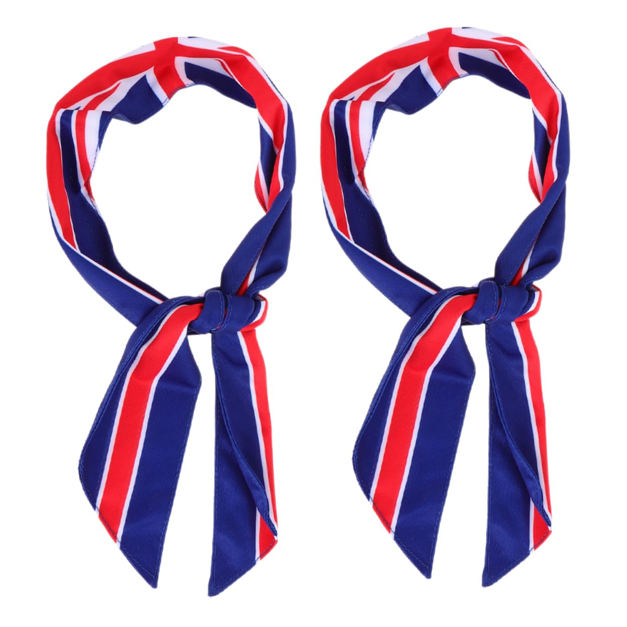 ARTSEWPLY 2 Pcs Flag Print Sports Headscarf Yoga Football Workout Headband for Women Men Wide Sweatband Sweat Management Comfort Fashionable Sports Accessory