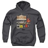 Back to The Future Items Unisex Youth Pull-Over Hoodie for Boys and Girls