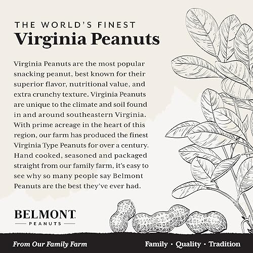 image for Belmont Peanuts Gourmet Sea-Salted Virginia Peanuts, 38 oz (1 Pack) 