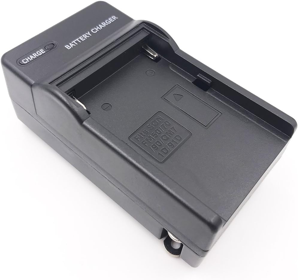 Charger for Sony NP-FM30, NP-FM50, NP-FM51, NP-FM70, NP-FM71, NP-FM90, NP-FM91, NP-QM50, NP-QM51, NP-QM70, NP-QM71, NP-QM90, NP-QM91 and Sony CyberShot DSC-S30 DSC-S50 DSC-S85 DSC-F828 Digital Camera