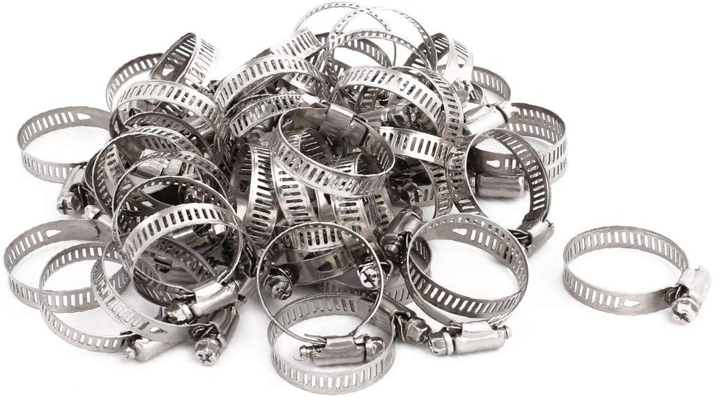 New Lon0167 21mm-38mm Adjustable Featured Range 10mm Width reliable efficacy Stainless Steel Worm Gear Hose Clamp 50pcs(id:d91 c9 e4 5d2)